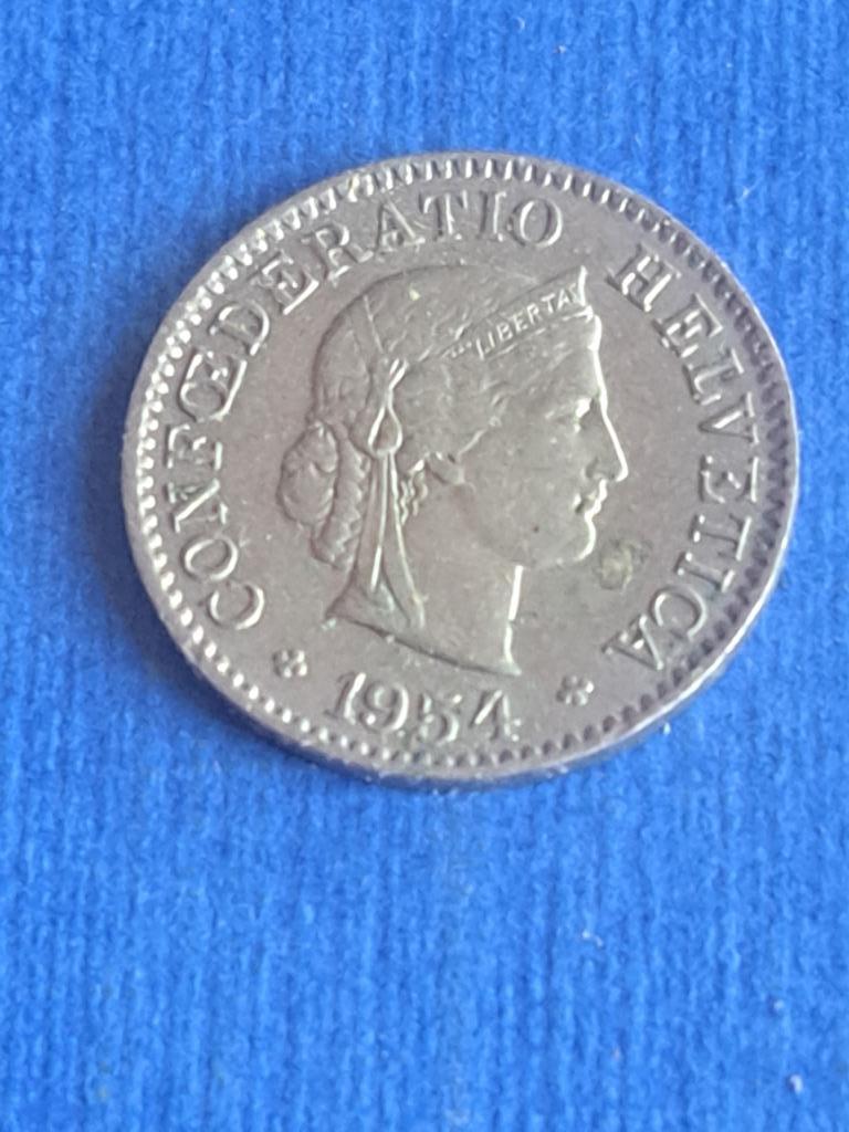 1954 Suisse 5 centimes, Envoi, Autres pays, Monnaie en vrac