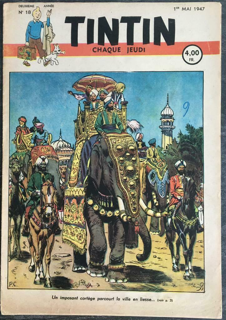Journal Tintin - 2ème année n 18 (1947), Ophalen of Verzenden