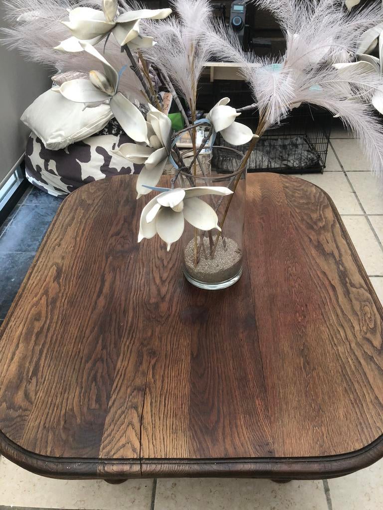 Eiken Salontafel vandaag ophalen 25€, Huis en Inrichting, Ophalen, 50 tot 100 cm, 50 tot 75 cm, Eikenhout