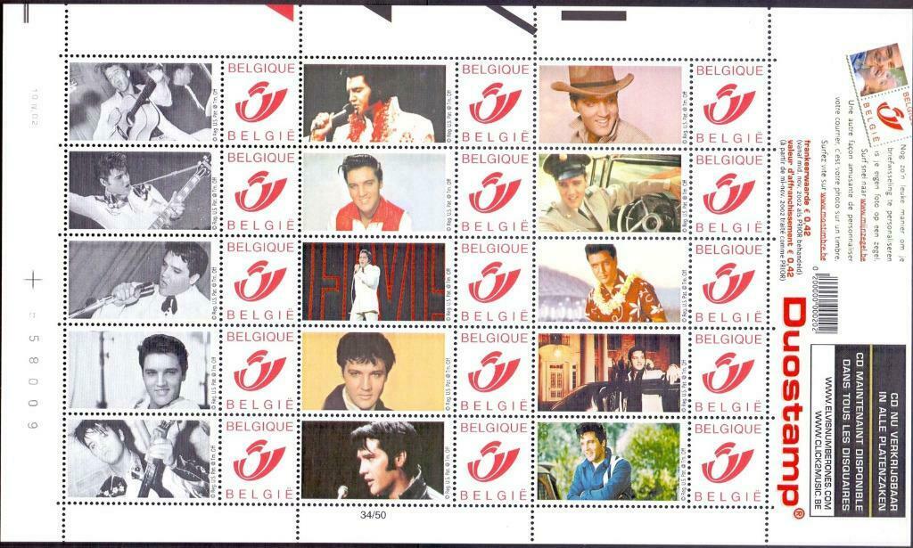 duostamps : Elvis Presley, Postzegels en Munten, Ophalen of Verzenden
