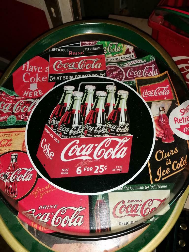 Coca Cola metalen plateaus, Verzamelen, Verzenden, Zo goed als nieuw