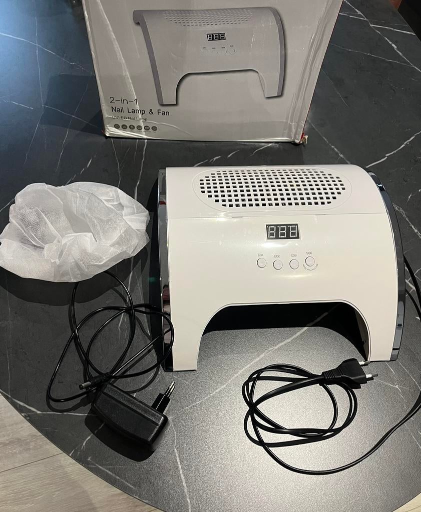 Lampe UV + aspirateur Nail, Bijoux, Sacs & Beauté, Mains et Ongles, Blanc, Envoi, Accessoires