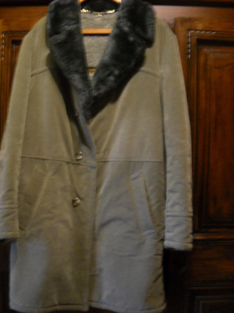 Manteau veste Vintage peau de pêche., Enlèvement