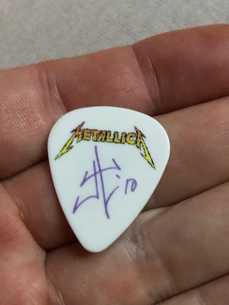 Metallica james Hetfield 2010 world tour zombie Plectrum, Ophalen of Verzenden, Zo goed als nieuw
