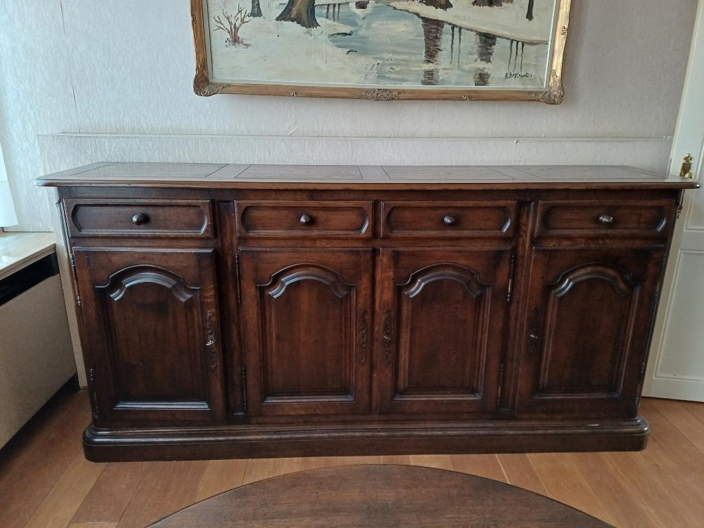 Dressoir, vitrinekast, tafel + 6 stoelen, kleine salontafel, Enlèvement, Utilisé