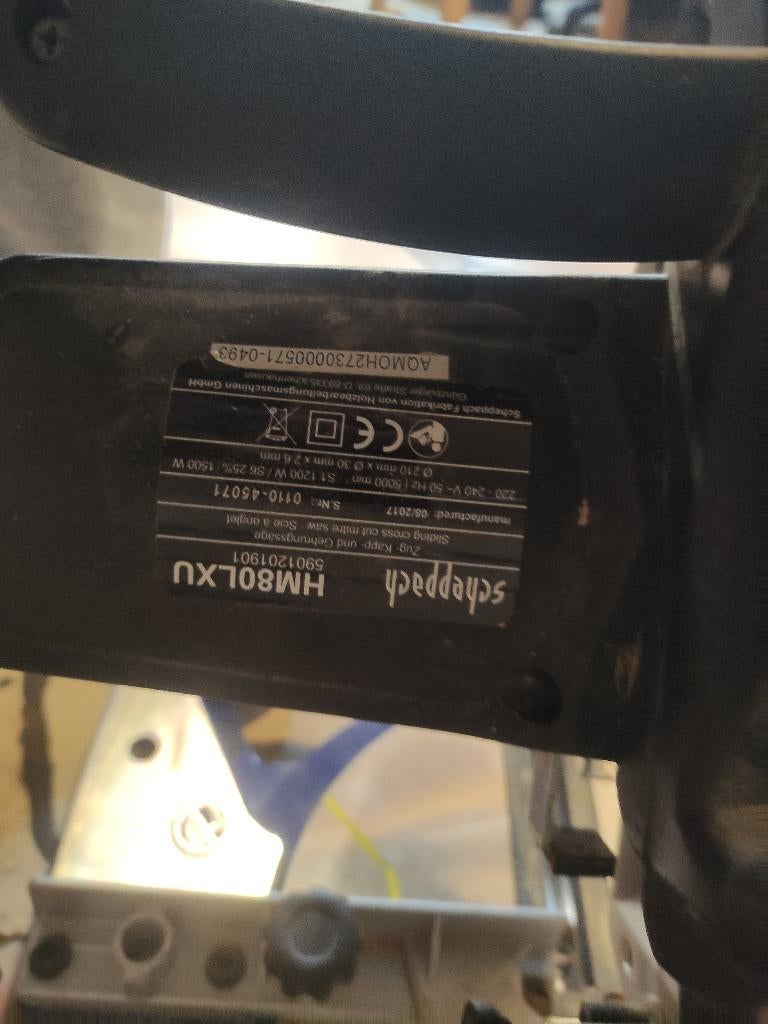 verstekzaag, Enlèvement ou Envoi, 30 à 70 mm, Utilisé, 1200 watts ou plus