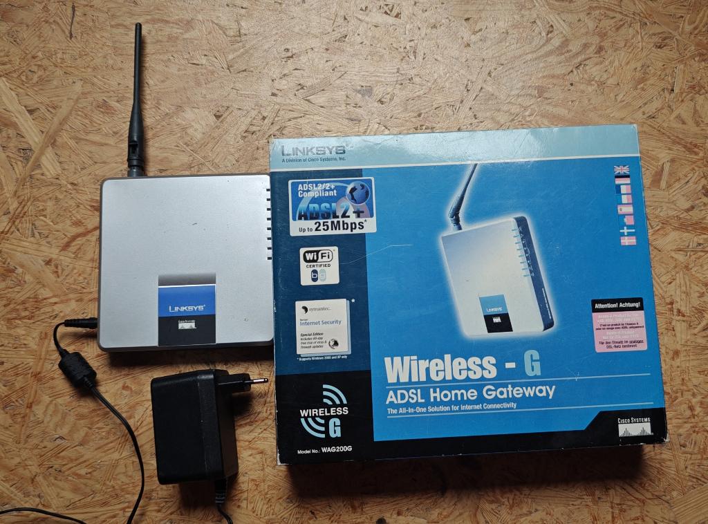 Linksys Wireless‑G ADSL Home Gateway WAG200G, Ophalen of Verzenden, Gebruikt, Router, Linksys