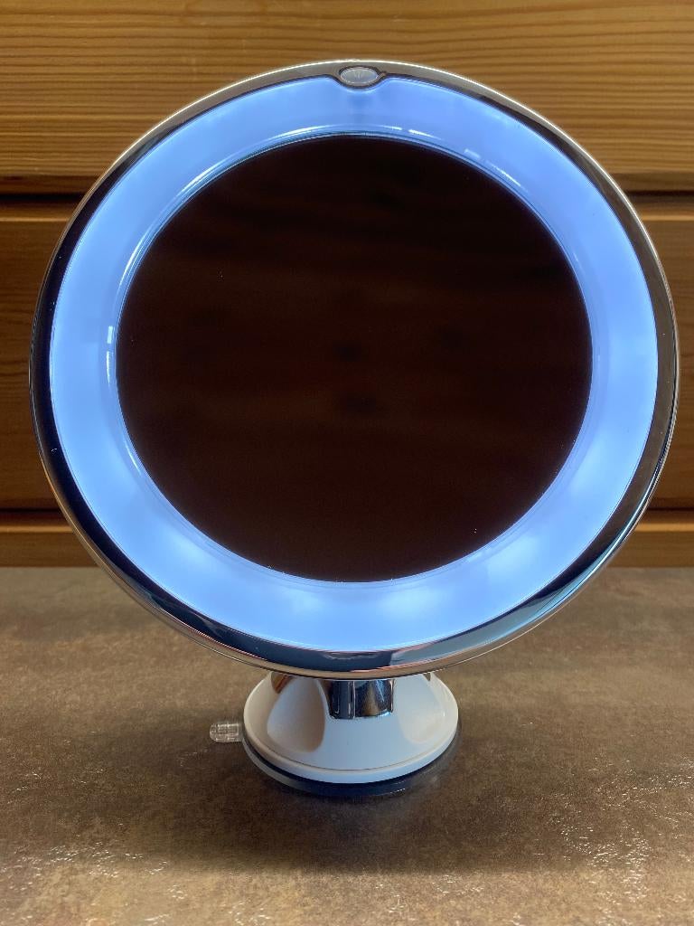 Make-Up spiegel met LED verlichting, Ophalen, Zo goed als nieuw, Rond