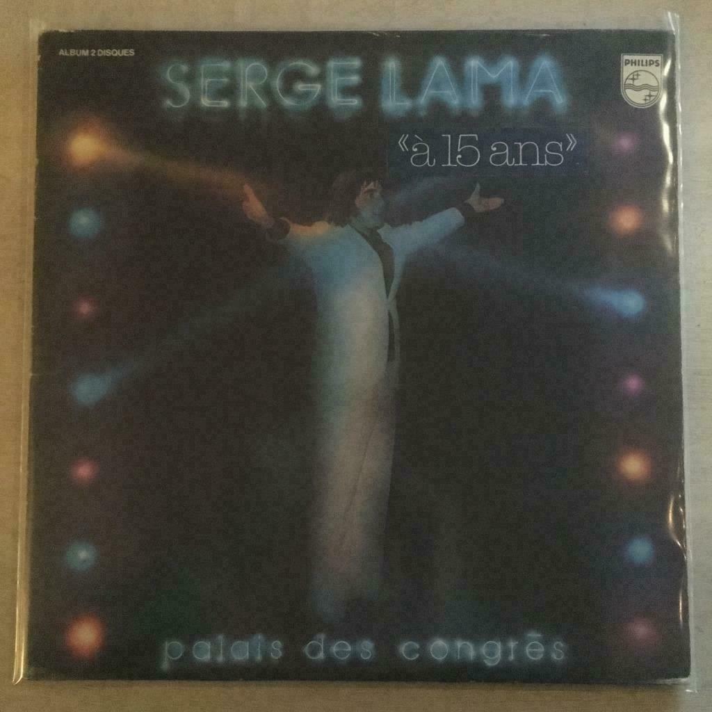 2LP Serge Lama - Palais Des Congrès (Philips 1977) VG+, Envoi, 12 pouces
