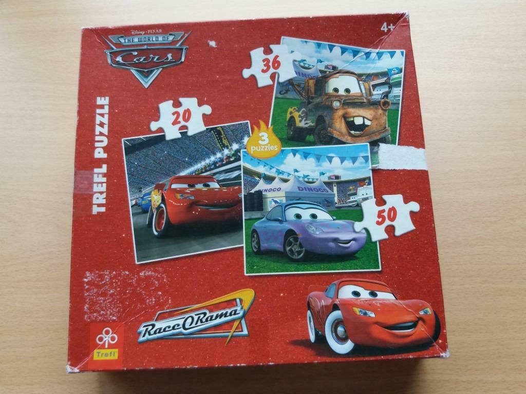 cars puzzels - 20+ 36+ 50 stuks, Ophalen, 10 tot 50 stukjes, Zo goed als nieuw, 4 tot 6 jaar