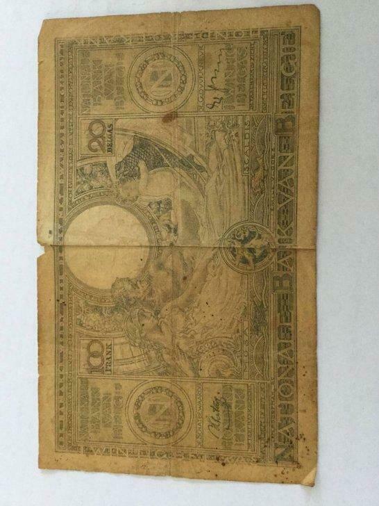 100 frank, Postzegels en Munten, Ophalen