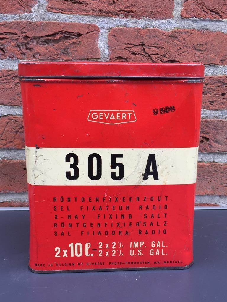 Boîte métal Gevaert 305A, Enlèvement ou Envoi, Utilisé, Emballage