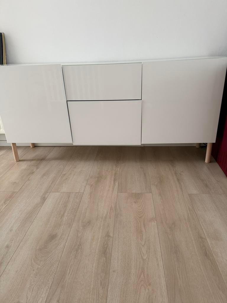 Ikea besta dressoir/tv meubel, Ophalen, Zo goed als nieuw, Glas