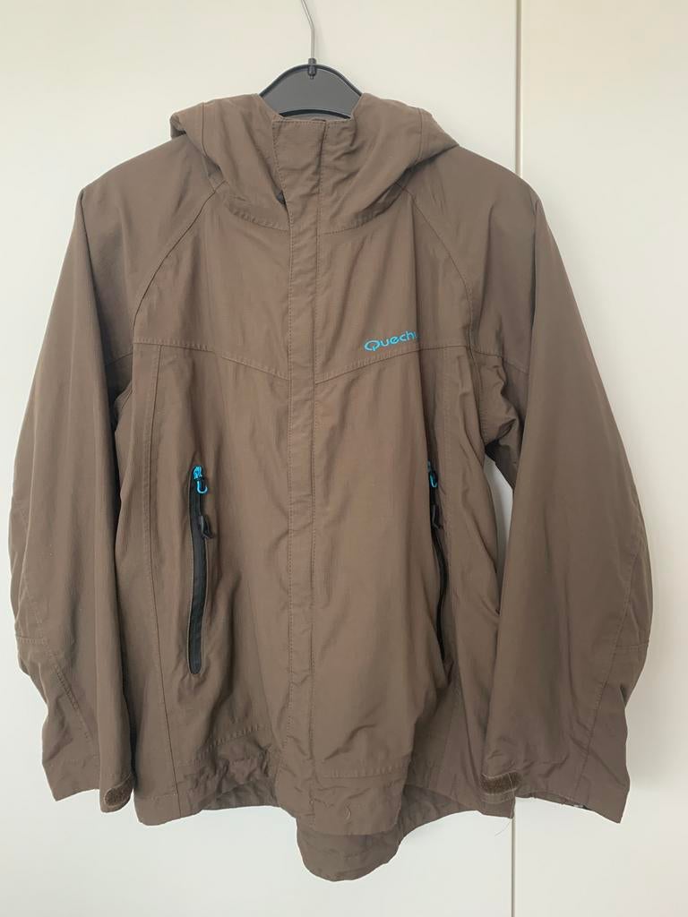 Sportieve bruine regenjas van Quechua, Gebruikt, Jongen of Meisje, Ophalen of Verzenden, QUECHUA.