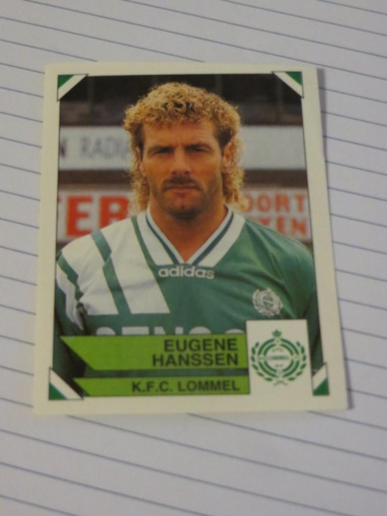 Voetbal: Sticker football 95 : Eugene Hanssen - Lommel, Ophalen of Verzenden, Nieuw, Sticker