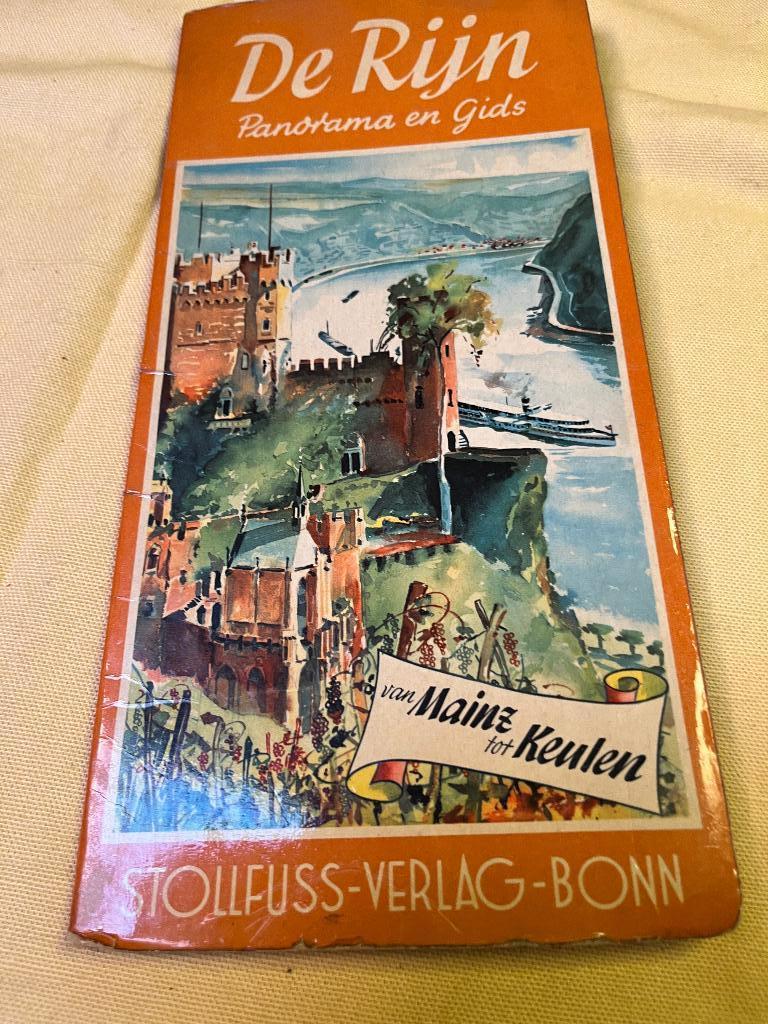 panorama en gids de rijn, Boeken, Ophalen of Verzenden, Gelezen, Europa, Reisgids of -boek
