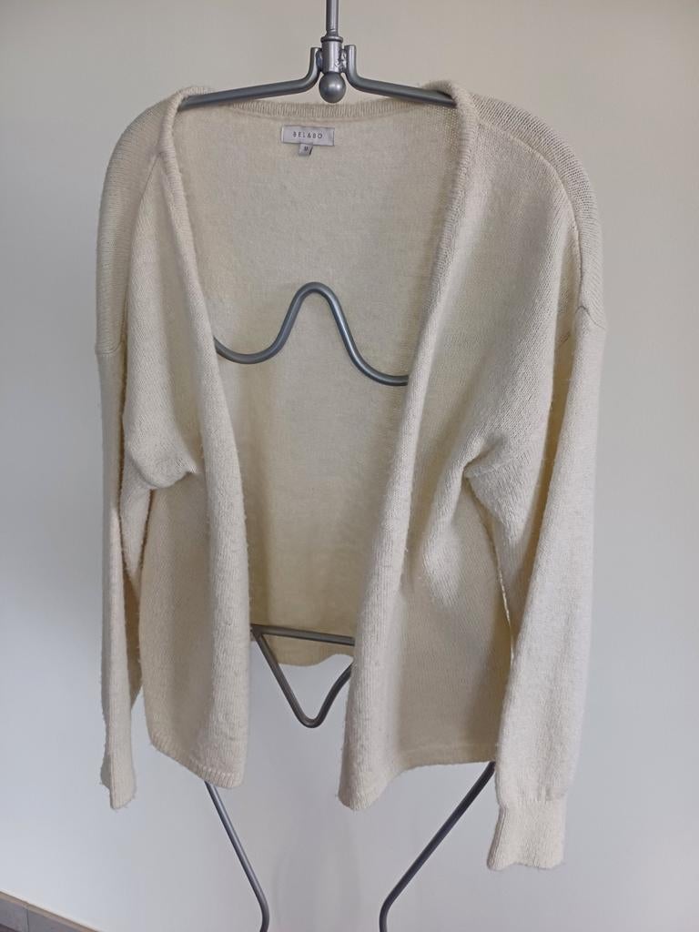 Gilet écru pour femme, Taille 38/40 (M), Beige, Bel & Bo, Enlèvement