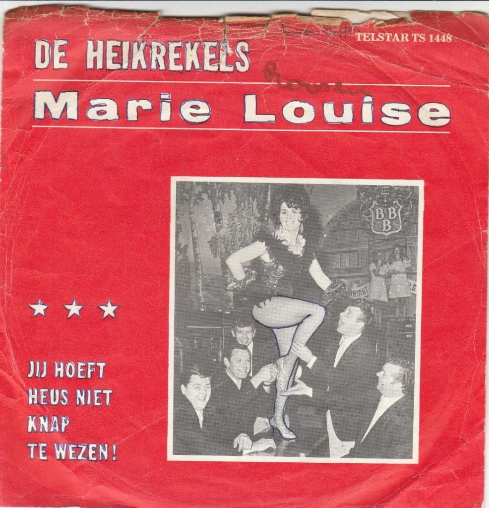 45T: De Heikrekels: Marie Louise   Telstar, Cd's en Dvd's, Vinyl | Nederlandstalig, Ophalen of Verzenden, Gebruikt, Overige formaten