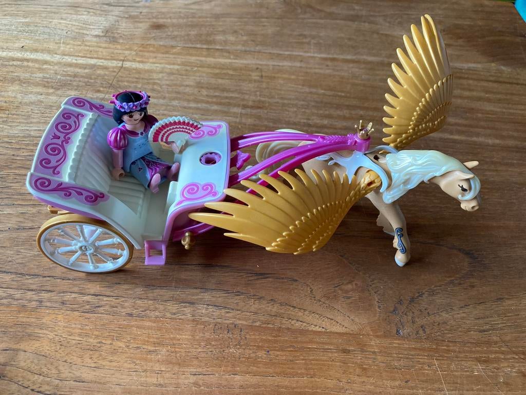 Playmobil - Char princesse avec cheval ailé, Utilisé