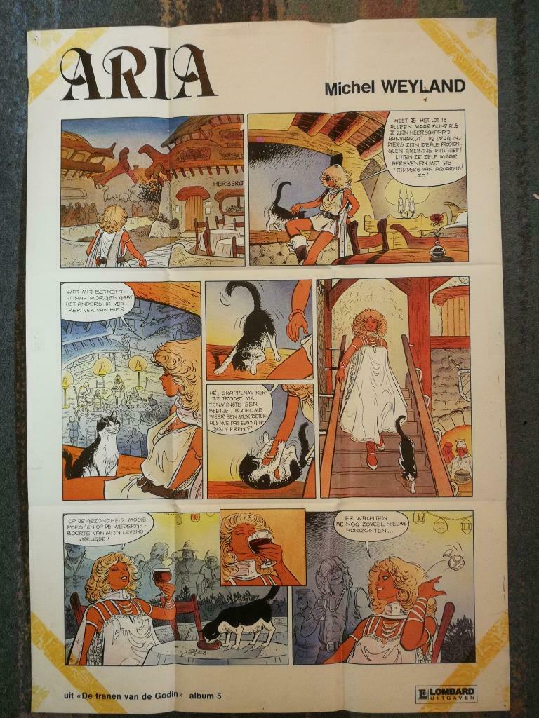 Affiche over de strip ARIA 5, Boeken, Stripverhalen, Ophalen of Verzenden