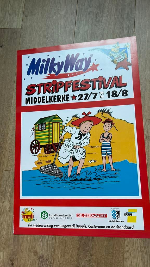 Vandersteen affiche middelkerke, Ophalen of Verzenden, Gebruikt