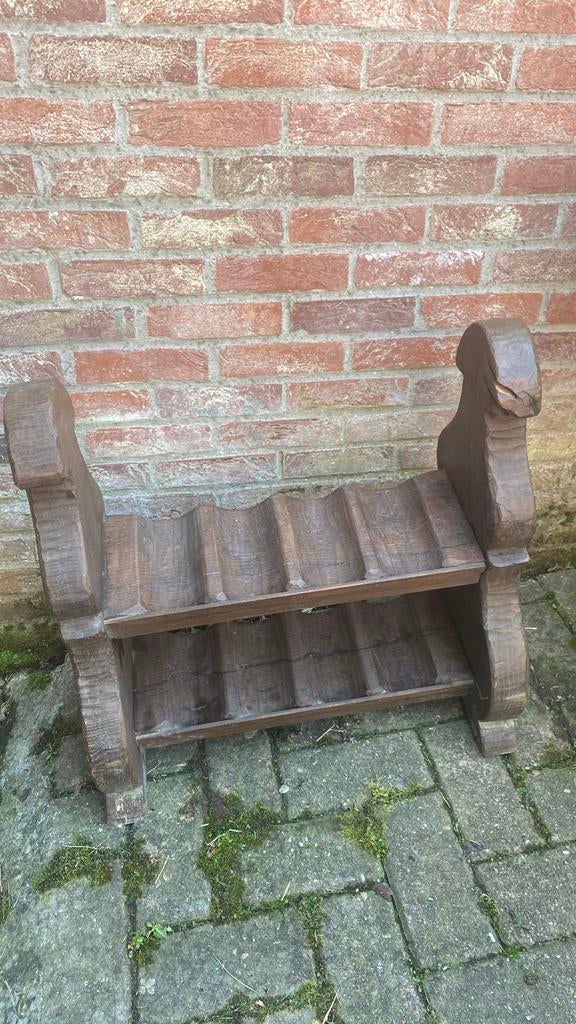 Houten wijnrek voor 8 flessen, Antiek en Kunst, Ophalen
