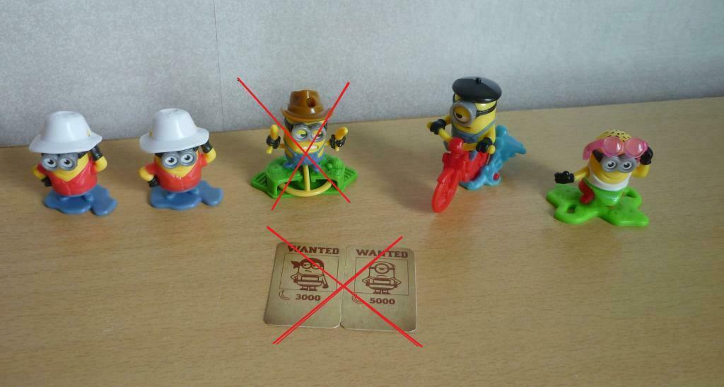 4 Minions Despicable me Minion made Kinder surprise figuren, Collections, Œufs à surprise, Enlèvement ou Envoi