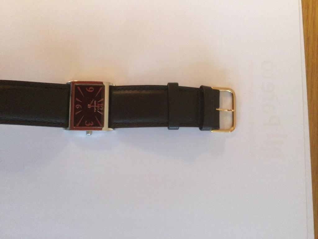 Rodania uurwerk zo goed als nieuw, Overige merken, Leer, Staal, Polshorloge