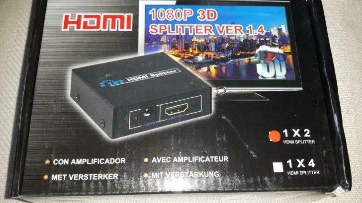 hdmi splitter 1 x 2 met versterker, Ophalen of Verzenden