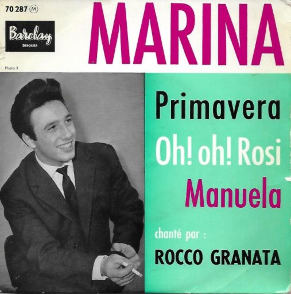 rocco granata - marina = EP, Cd's en Dvd's, Ophalen of Verzenden, EP
