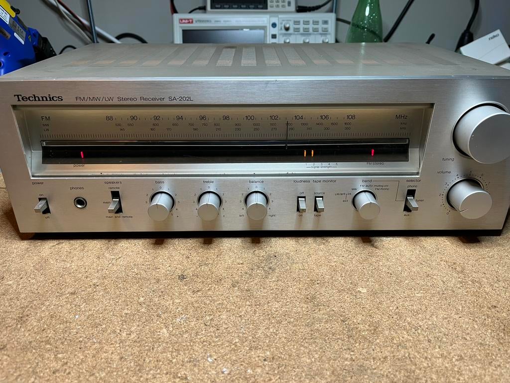 Receiver Technics SA-202L, Audio, Tv en Foto, Versterkers en Ontvangers, Ophalen, Gebruikt, Stereo