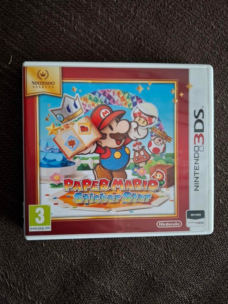 Autocollant Mario en papier pour Nintendo 3DS, Enlèvement ou Envoi, Comme neuf