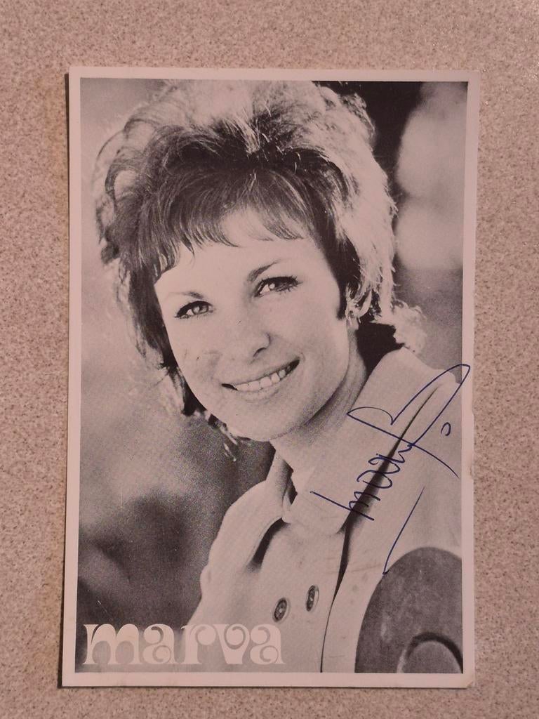 Marva foto met handtekening, Ophalen of Verzenden