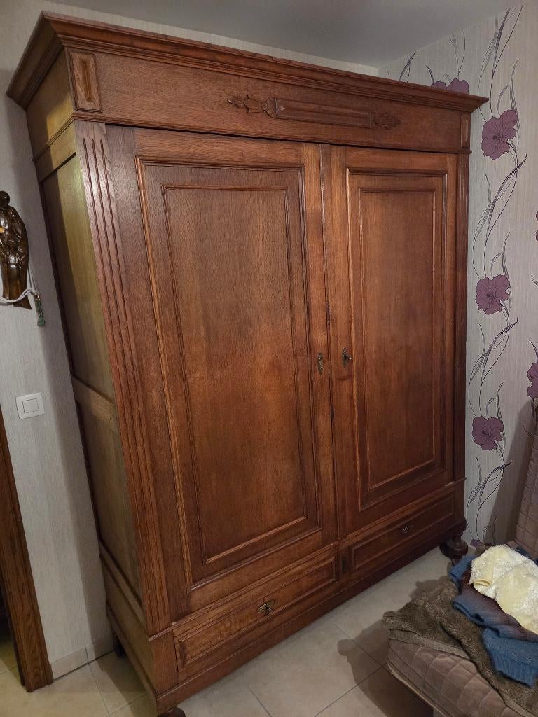 Schitterende garderobe in Louis Philippe-stijl, Antiek en Kunst, Ophalen