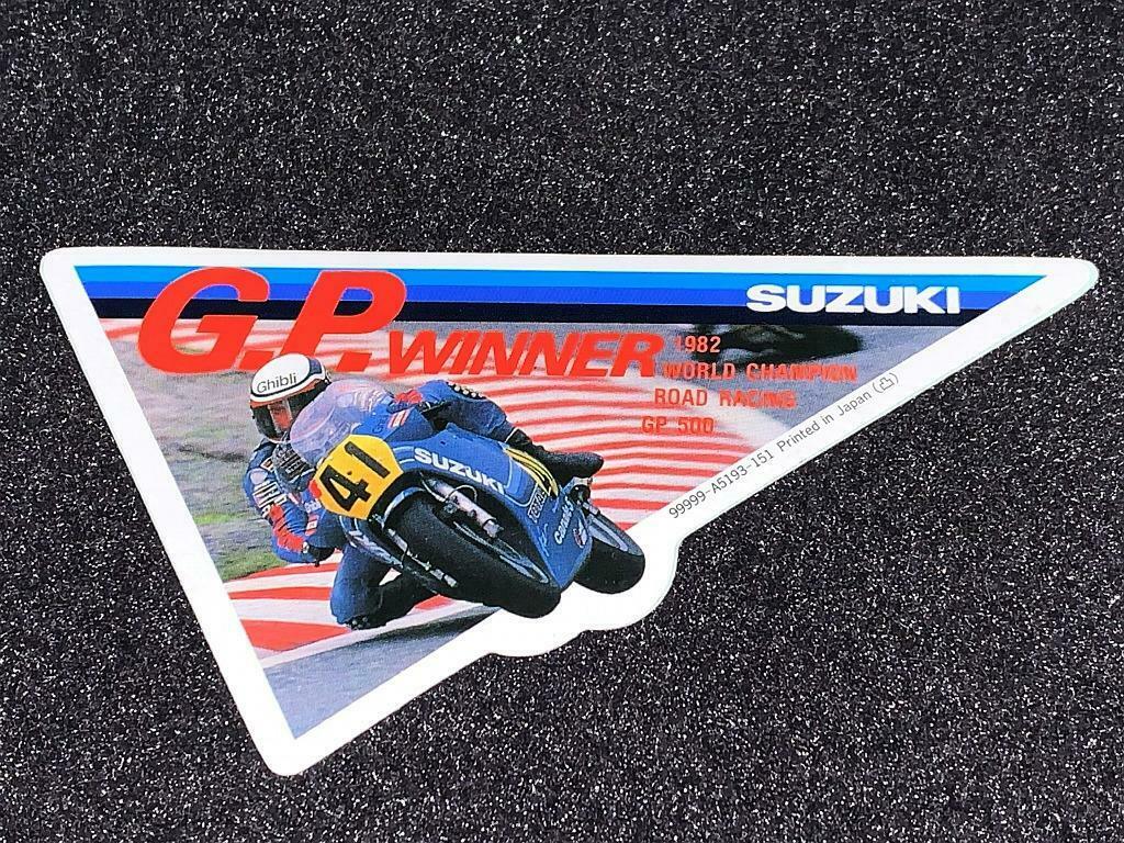 Sticker 1982 Suzuki GP500 World Champion Franco Uncini, Ophalen of Verzenden, Zo goed als nieuw