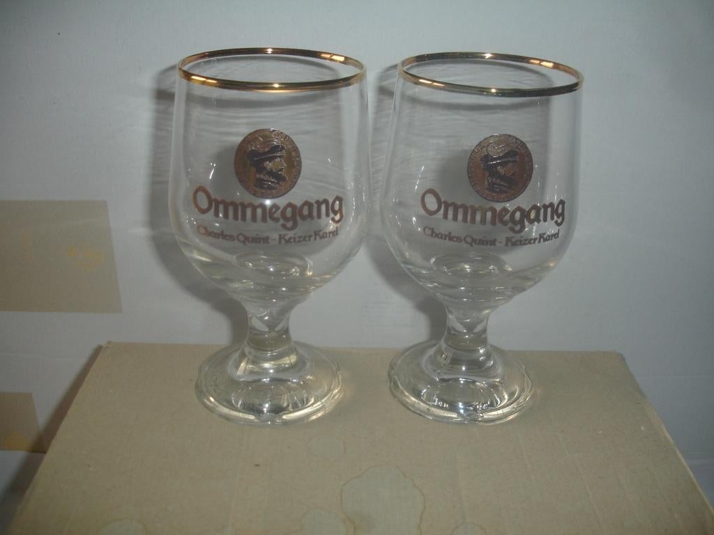 Bierglas Ommegang, 33cl, brij. Haacht, Enlèvement ou Envoi, Comme neuf, Verre ou Verres, Autres marques