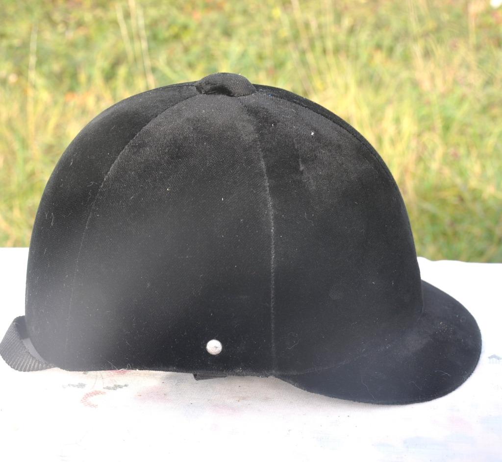 bombe d'équitation velours noir t 55, Ophalen of Verzenden, Gebruikt, Cap
