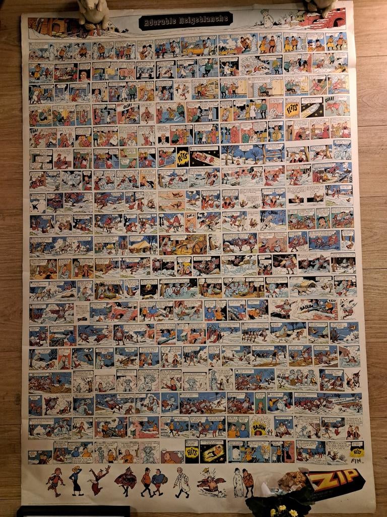 Bob et bobette/suske en wiske poster 1981, Hobby & Loisirs créatifs, Scrapbooking, Enlèvement