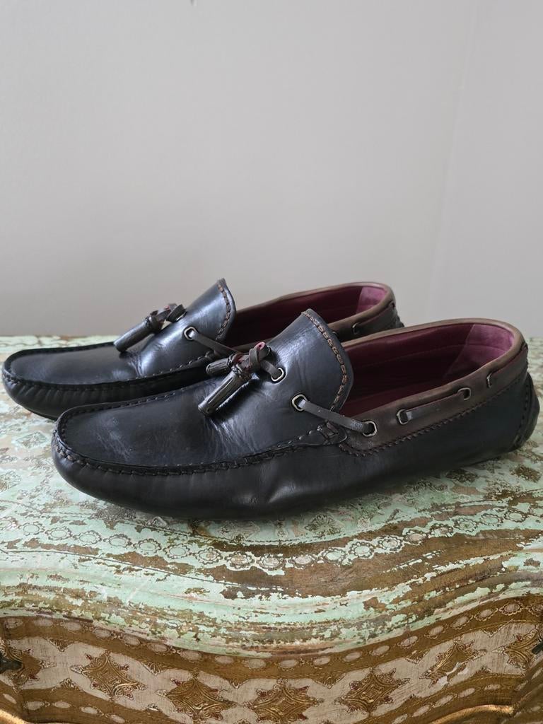 Berluti leren instappers 42.5, Berluti, Zwart, Ophalen of Verzenden, Espadrilles of Moccasins
