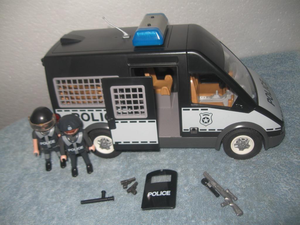 Playmobil Politie celwagen met licht EN geluid – 6043, Ophalen of Verzenden, Zo goed als nieuw