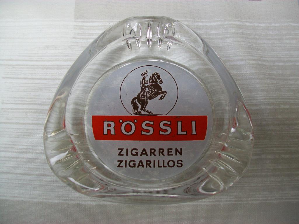 Asbak - Sigaren - Rossli Zigarren - Cigaren Tabak - Retro, Ophalen of Verzenden, Gebruikt, Asbak