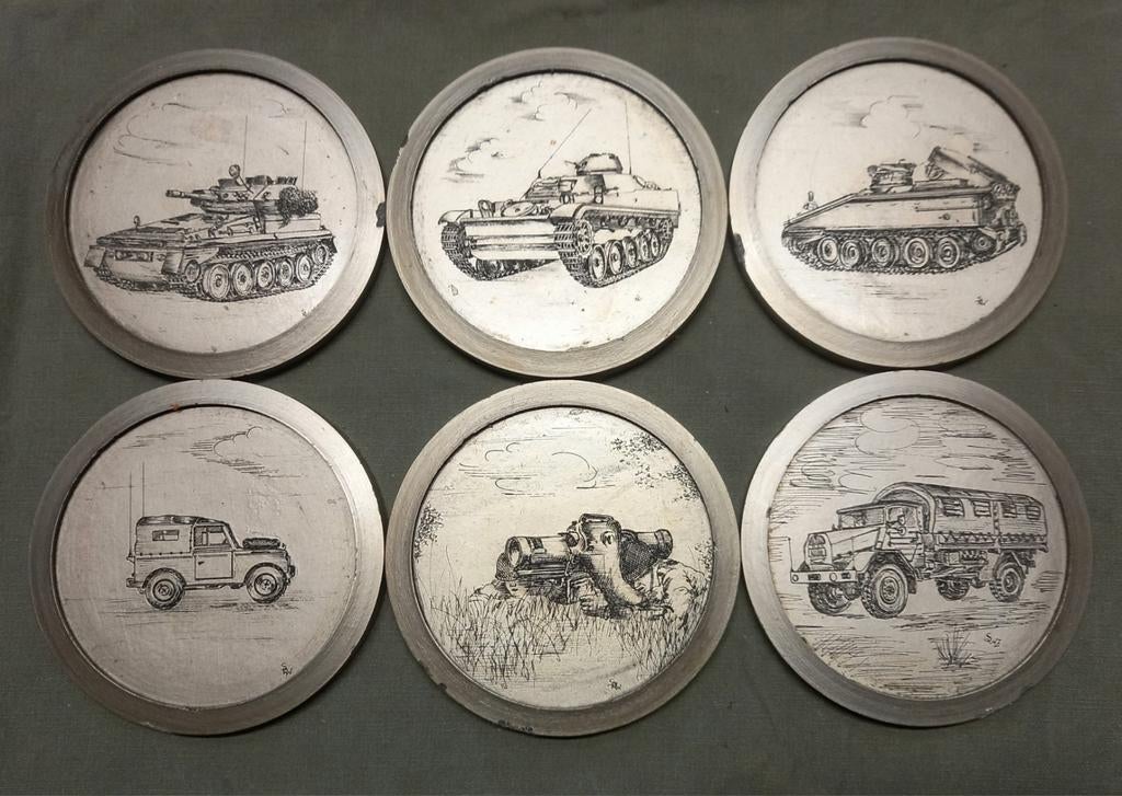 Sous-verres ABL BSD FBA MAN, CVRT, AMX, LAND ROVER MILAN, Enlèvement ou Envoi