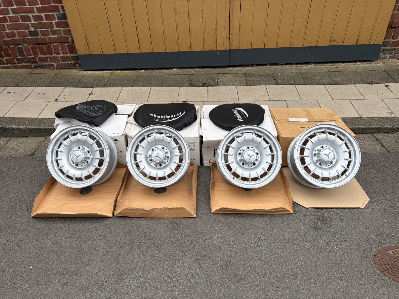 Originele barock mercedes velgen 5x112 6J14H2 TOP STAAT!, Autos : Pièces & Accessoires, Pneus & Jantes, Enlèvement, Révisé, Jante(s)