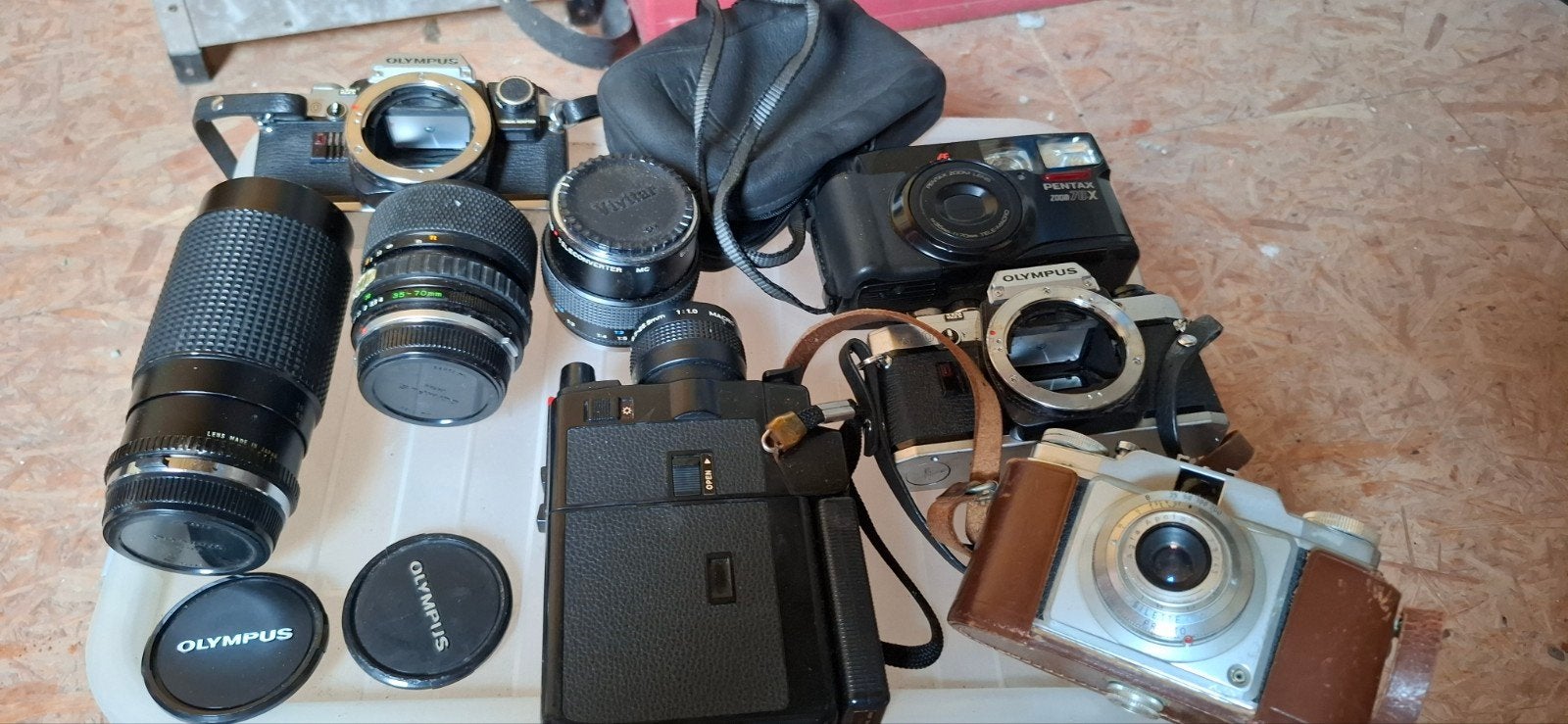 Verschillende vintage fototoestellen + 1 vs8 camera, Audio, Tv en Foto, Ophalen