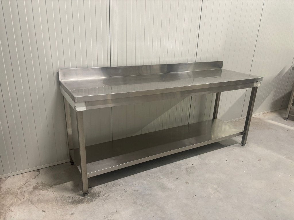 RVS Werktafel - 200CM, Ophalen, Nieuw zonder verpakking, Barinrichting