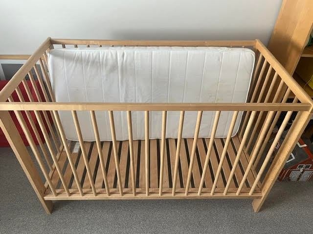 kinderbedje met matras en aerosleep 120x60, Ophalen, Zo goed als nieuw, Ledikant