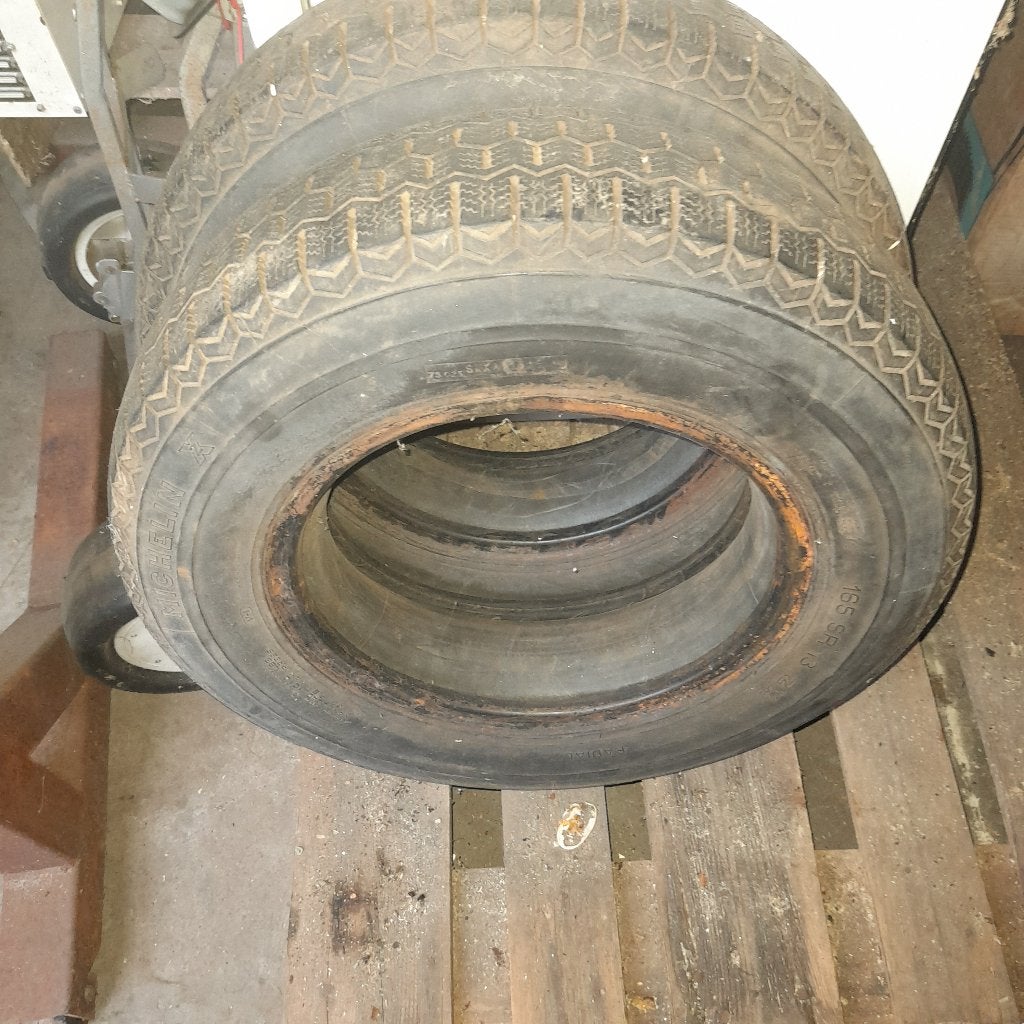 autobanden MICHELIN ZX 165/13    2 stuks met, Ophalen, Overige, Gebruikt, 13 inch