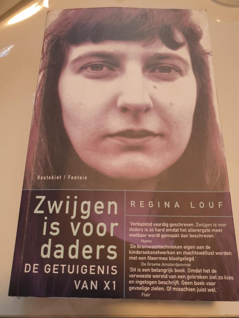 Regina Louf - Zwijgen is voor daders X-dossiers GESIGNEERD, Enlèvement ou Envoi, Comme neuf, R. Louf