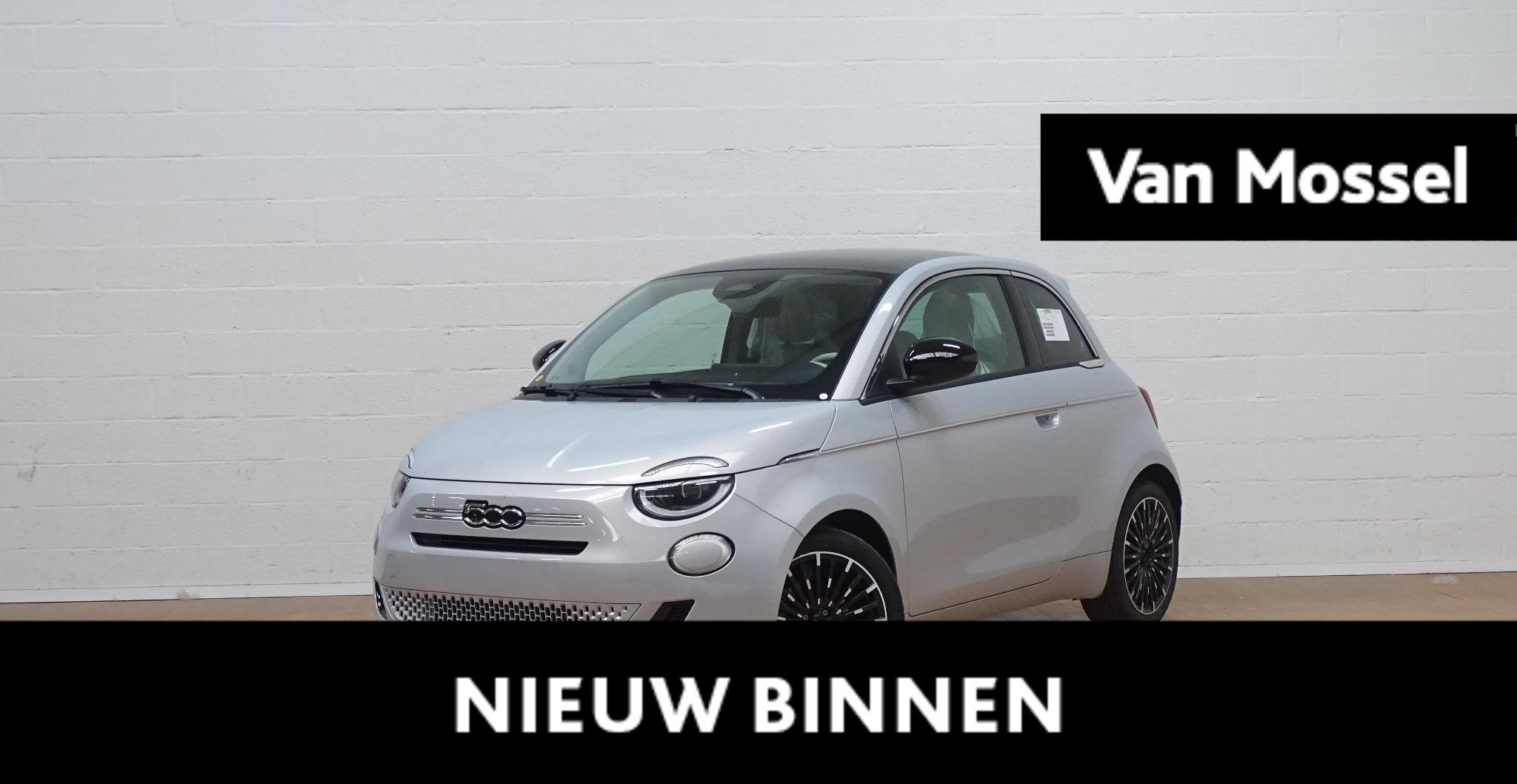 Fiat 500 1.0 Hybrid LA PRIMA, Voorwielaandrijving, 4 zetels, Stof, Zwart