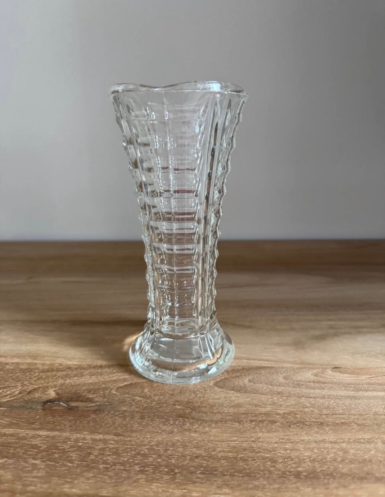 Joli vase transparent, Maison & Meubles, Enlèvement, Comme neuf, Transparent